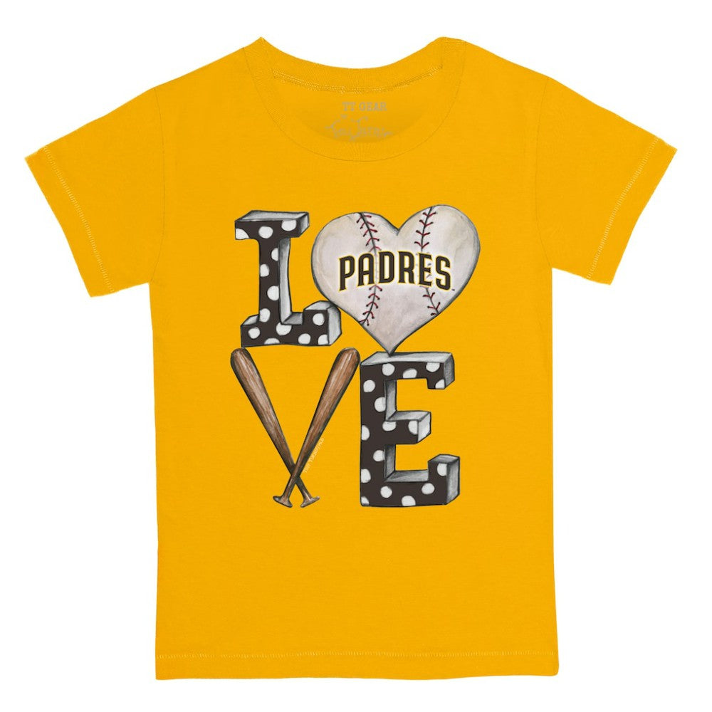 San Diego Padres Tiny Turnip Youth Baseball Love T-Shirt - MLB