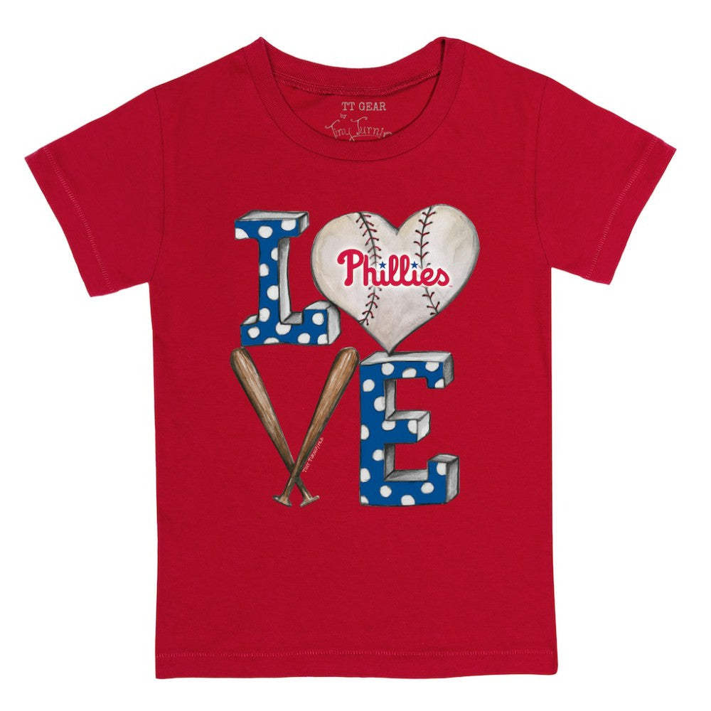 Philadelphia Phillies Tiny Turnip Youth Baseball Love T-Shirt - MLB