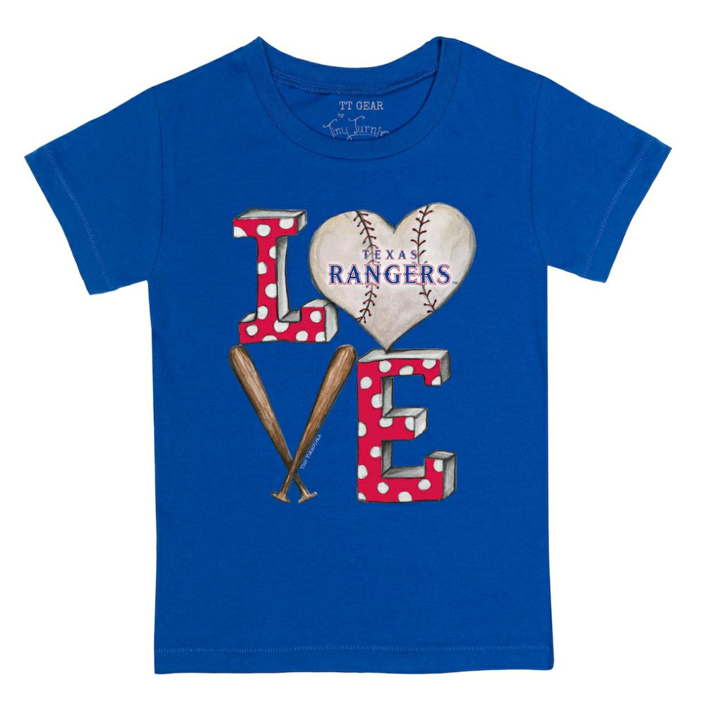 Texas Rangers Tiny Turnip Youth Baseball Love T-Shirt - MLB