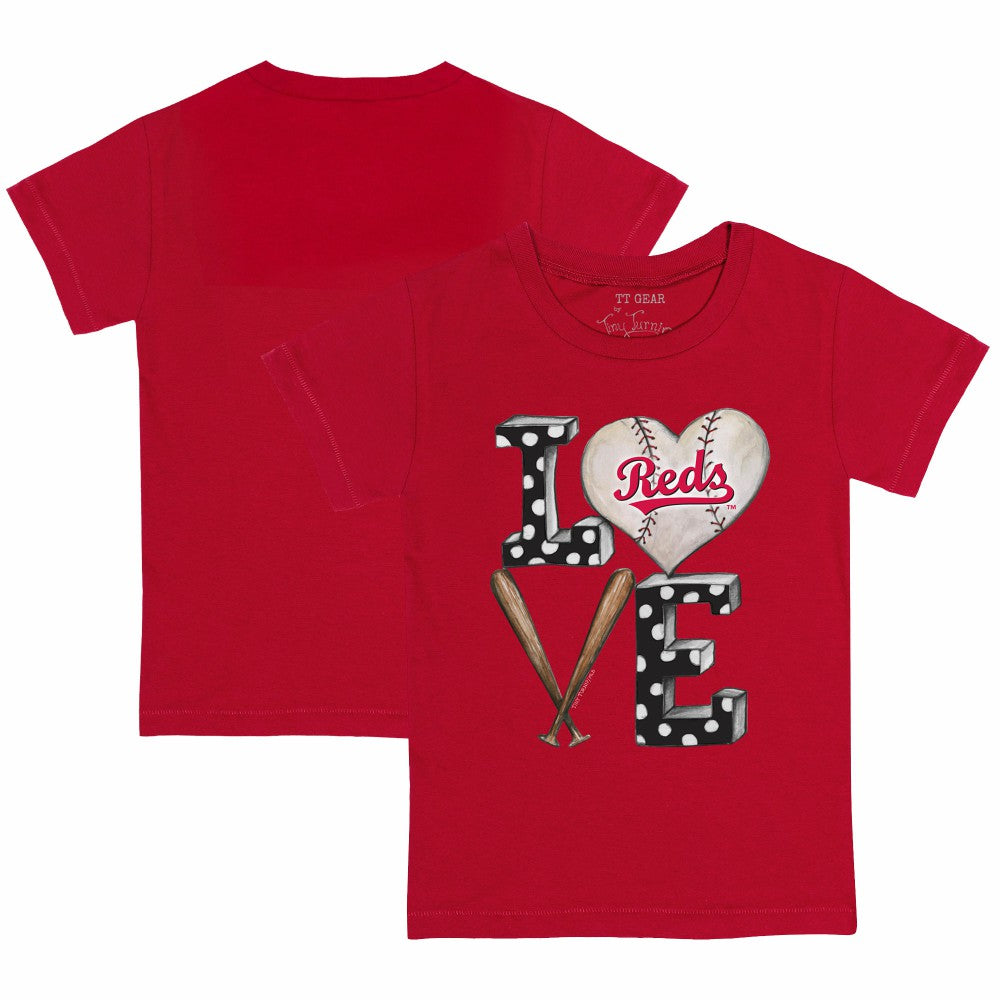 Cincinnati Reds Tiny Turnip Youth Baseball Love T-Shirt - MLB