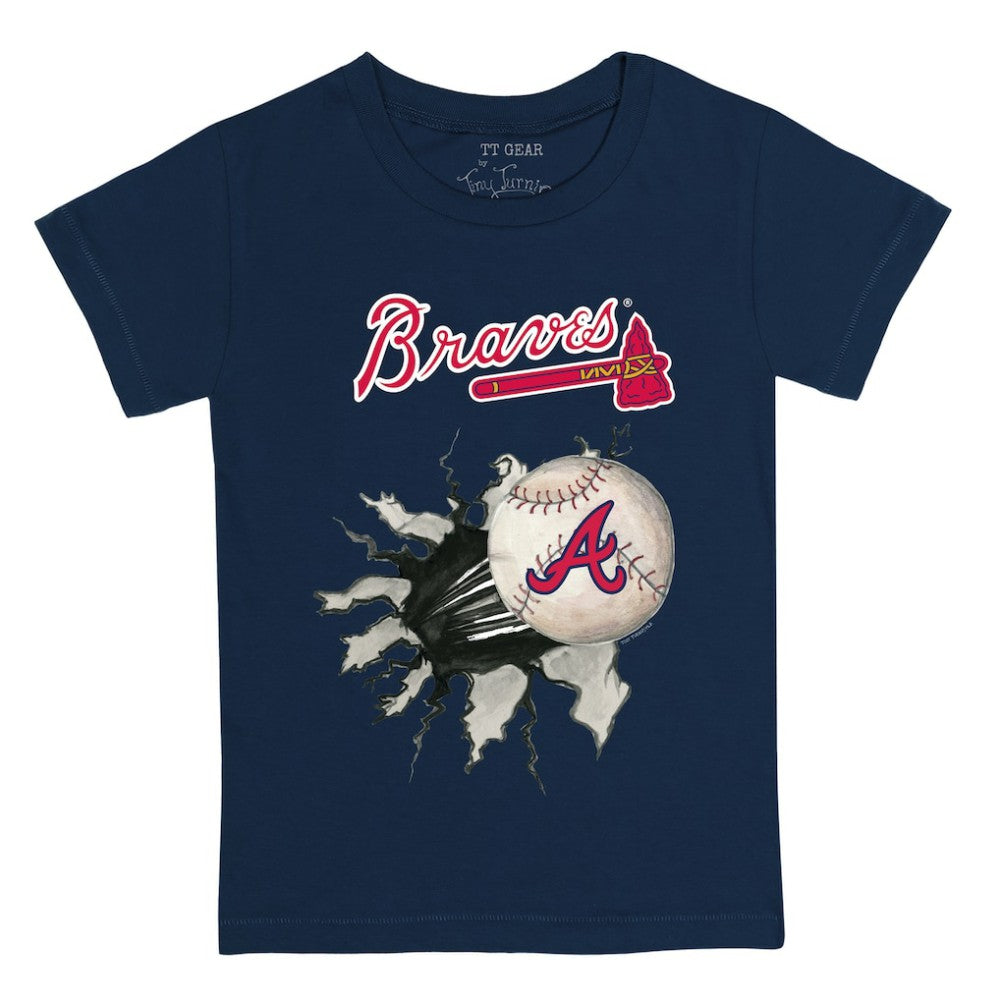 Atlanta Braves Tiny Turnip Youth Baseball Tear T-Shirt - MLB