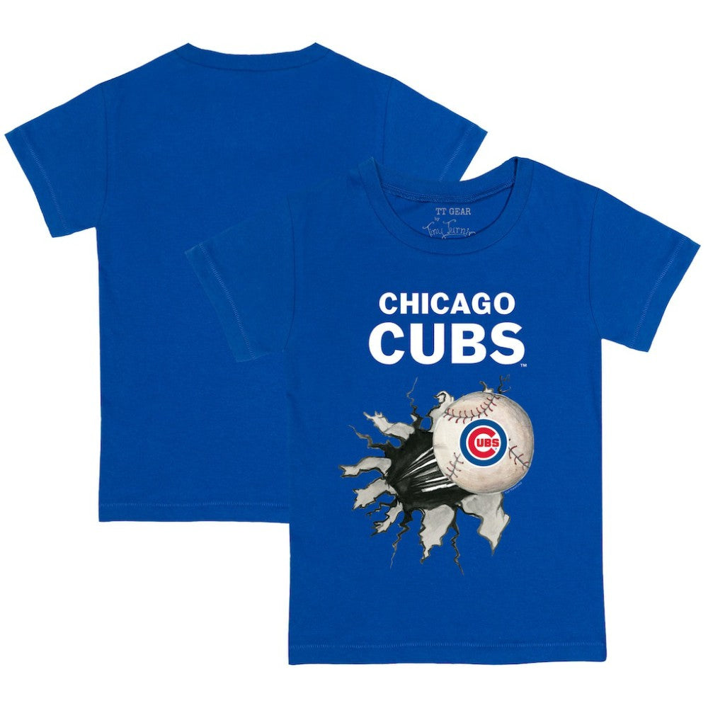 Chicago Cubs Tiny Turnip Youth Baseball Tear T-Shirt - MLB