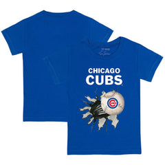 Chicago Cubs Tiny Turnip Youth Baseball Tear T-Shirt - MLB