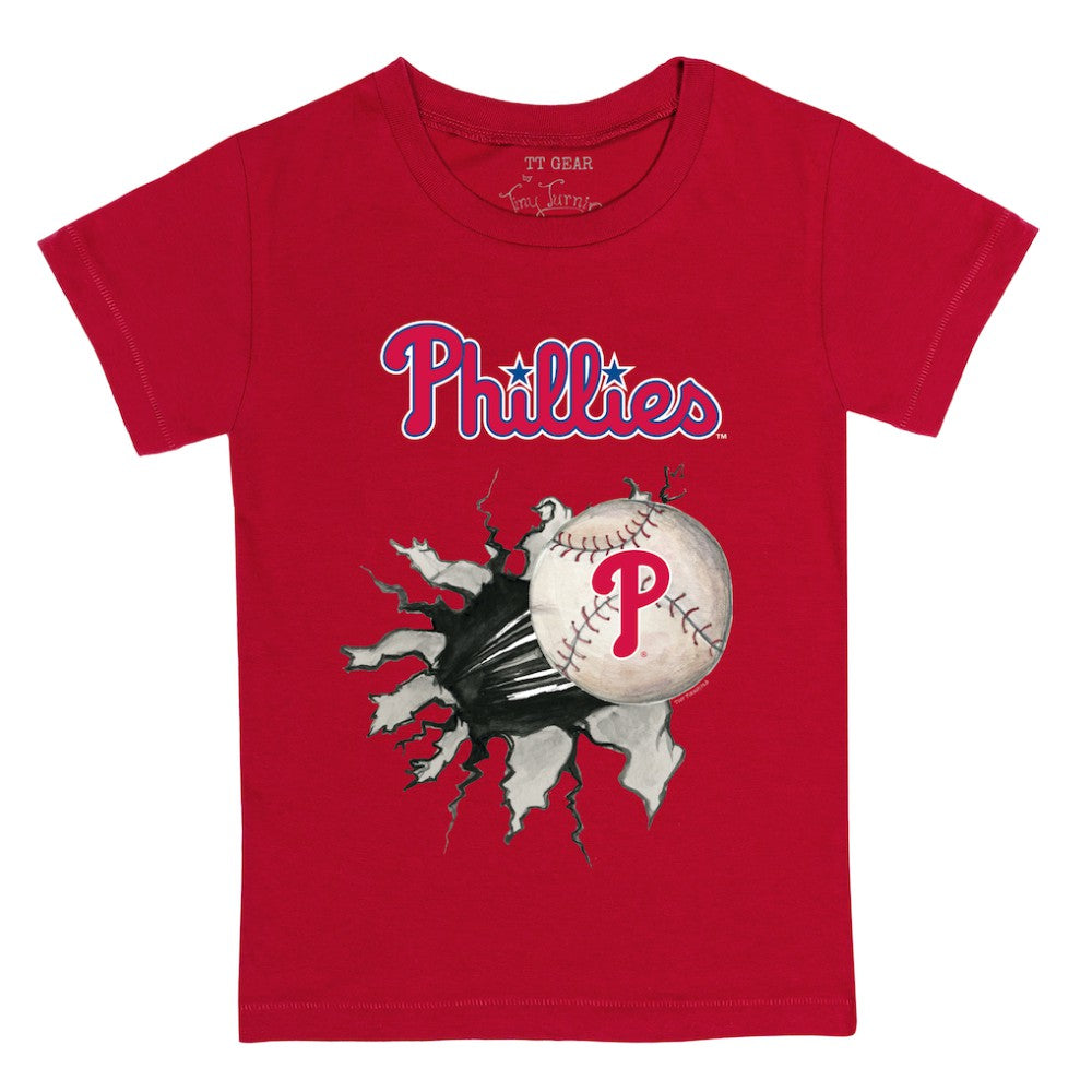 Philadelphia Phillies Tiny Turnip Youth Baseball Tear T-Shirt - MLB