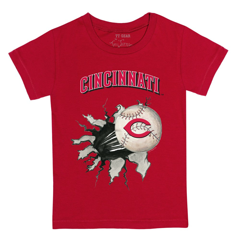 Cincinnati Reds Tiny Turnip Youth Baseball Tear T-Shirt - MLB