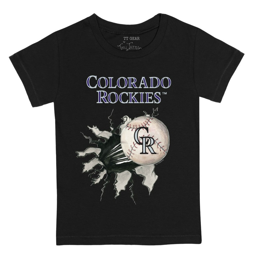 Colorado Rockies Tiny Turnip Youth Baseball Tear T-Shirt - MLB