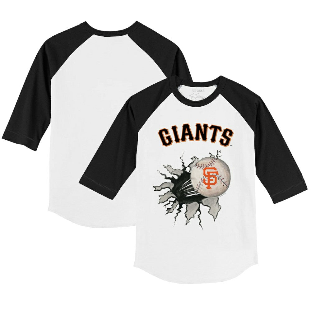 San Francisco Giants Tiny Turnip Youth Baseball Tear 3/4-Sleeve Raglan T-Shirt - MLB