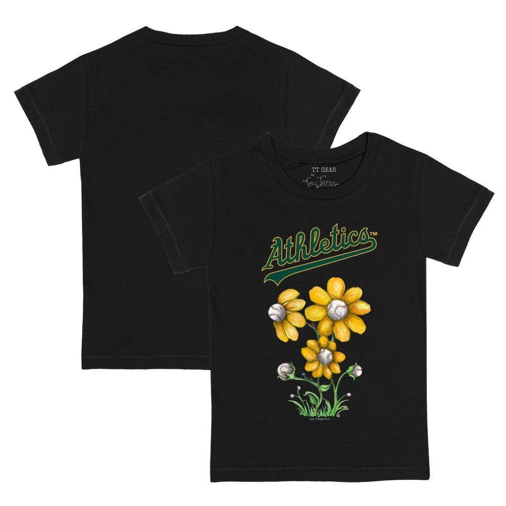 Athletics Tiny Turnip Youth Blooming Baseballs T-Shirt - MLB