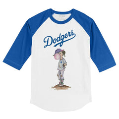 Los Angeles Dodgers Tiny Turnip Youth Bubbles 3/4-Sleeve Raglan T-Shirt - MLB