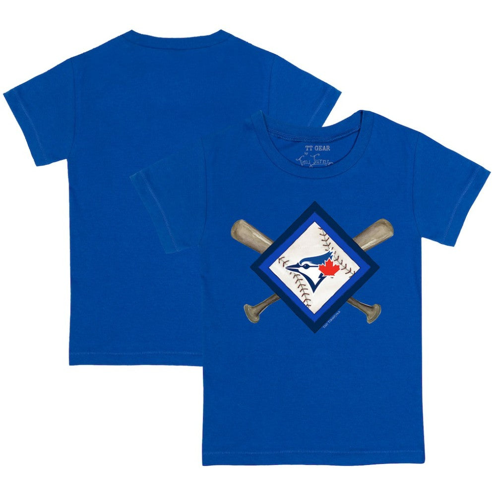 Toronto Blue Jays Tiny Turnip Youth Diamond Cross Bats T-Shirt - MLB