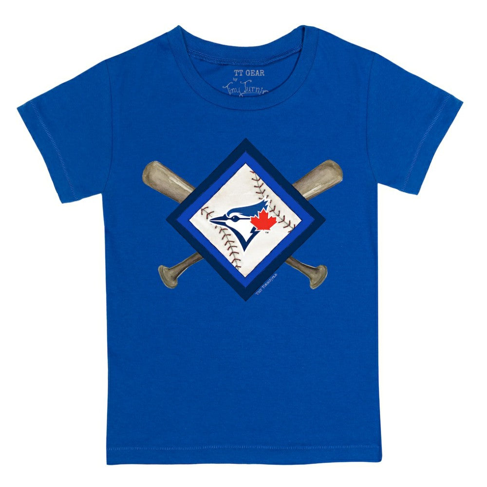 Toronto Blue Jays Tiny Turnip Youth Diamond Cross Bats T-Shirt - MLB