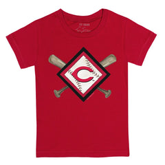 Cincinnati Reds Tiny Turnip Youth Diamond Cross Bats T-Shirt - MLB