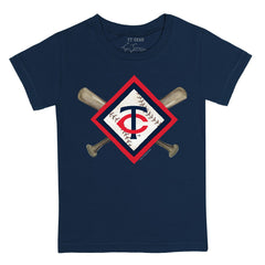 Minnesota Twins Tiny Turnip Youth Diamond Cross Bats T-Shirt - MLB