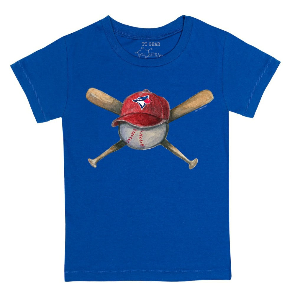Toronto Blue Jays Tiny Turnip Youth Hat Crossbats T-Shirt - MLB
