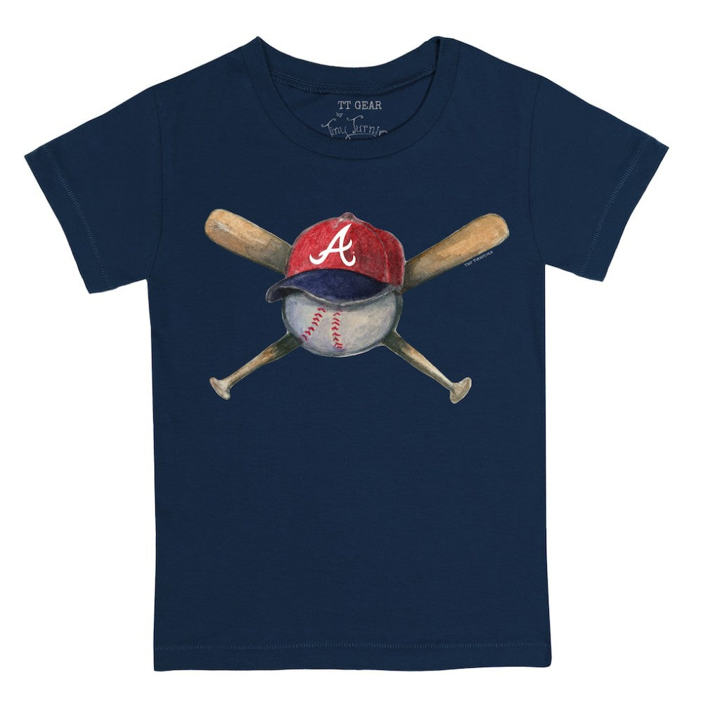 Atlanta Braves Tiny Turnip Youth Hat Crossbats T-Shirt - MLB