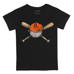 Baltimore Orioles Tiny Turnip Youth Hat Crossbats T-Shirt - MLB