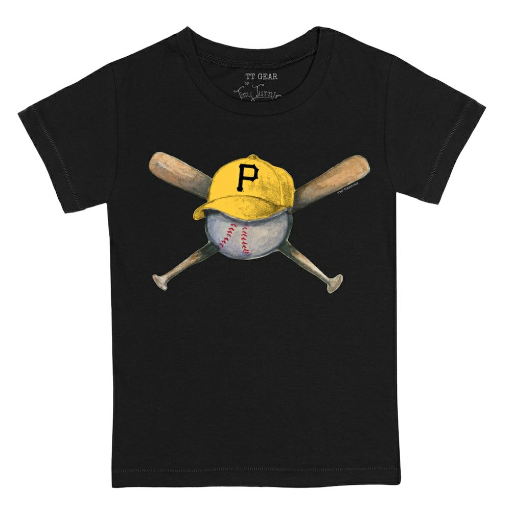 Pittsburgh Pirates Tiny Turnip Youth Hat Crossbats T-Shirt - MLB