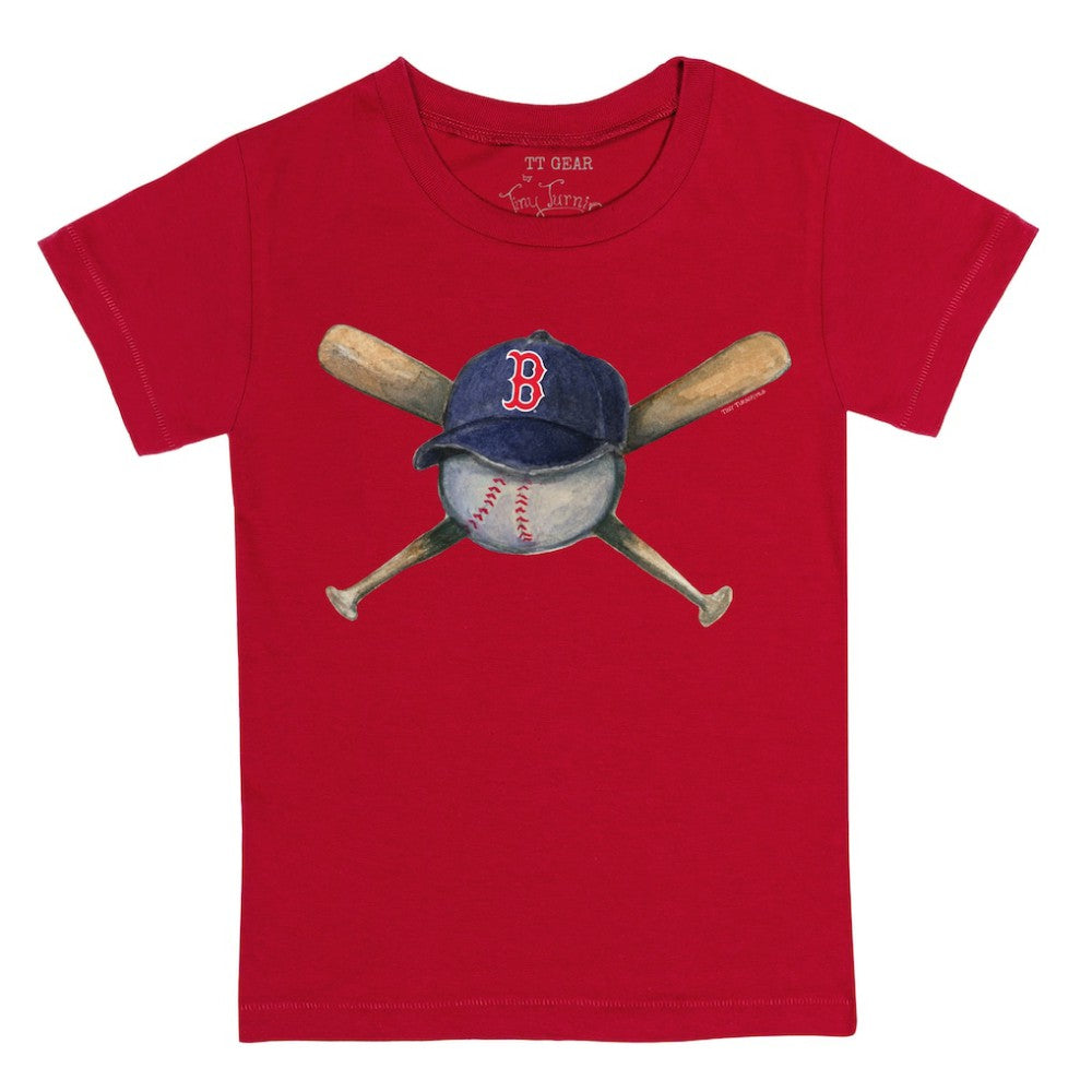 Boston Red Sox Tiny Turnip Youth Hat Crossbats T-Shirt - MLB