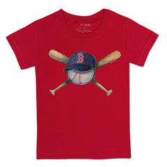 Boston Red Sox Tiny Turnip Youth Hat Crossbats T-Shirt - MLB