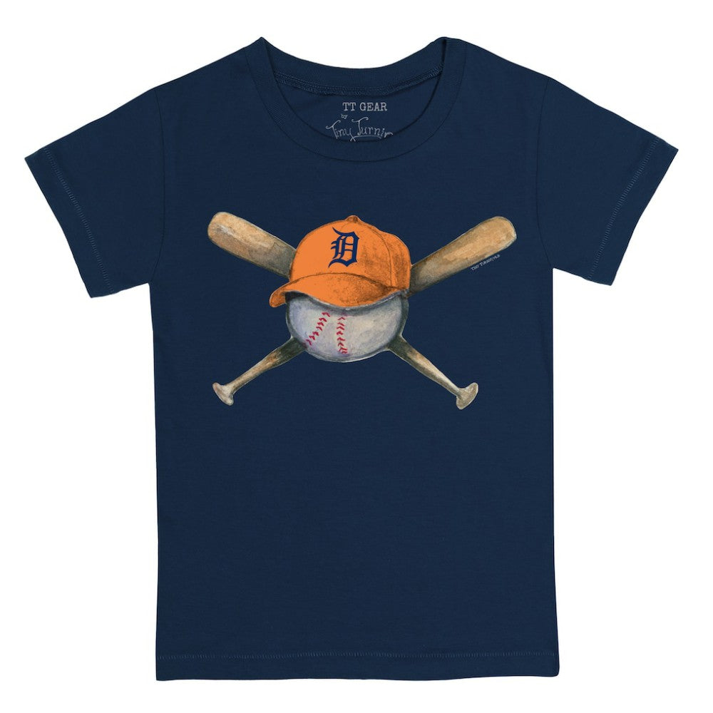 Detroit Tigers Tiny Turnip Youth Hat Crossbats T-Shirt - MLB