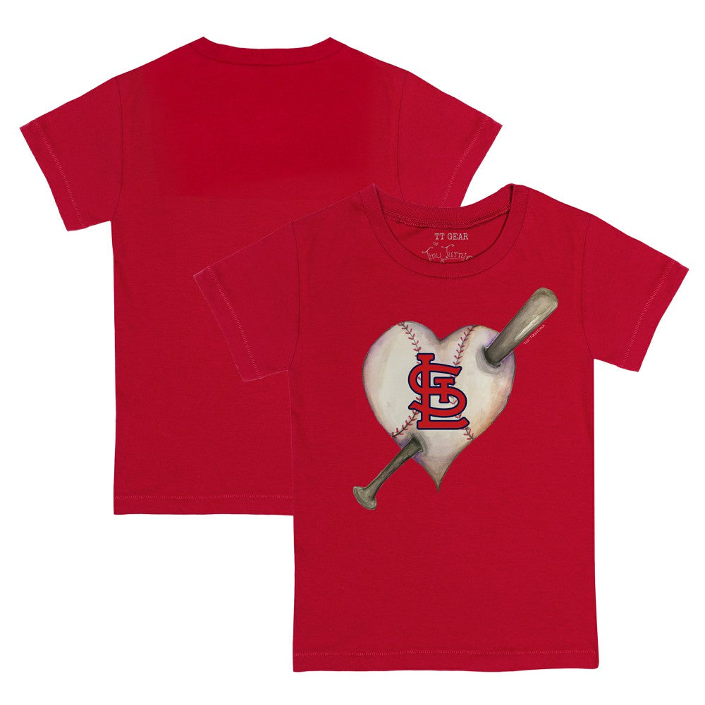 St. Louis Cardinals Tiny Turnip Youth Heart Bat T-Shirt - MLB
