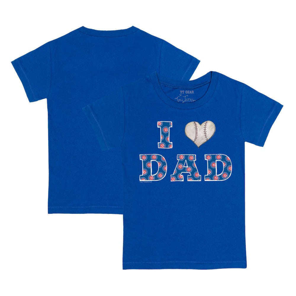 Chicago Cubs Tiny Turnip Youth I Love Dad T-Shirt - MLB