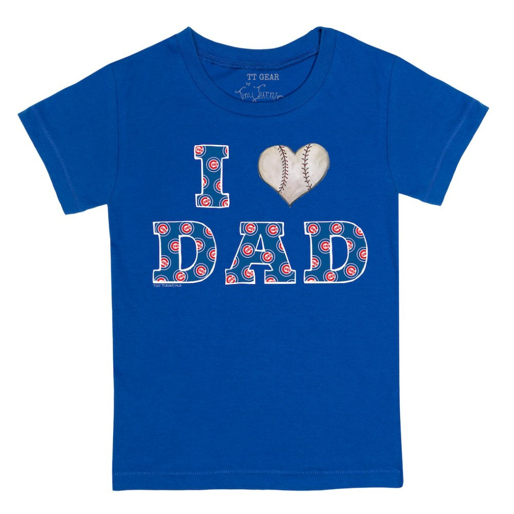 Chicago Cubs Tiny Turnip Youth I Love Dad T-Shirt - MLB