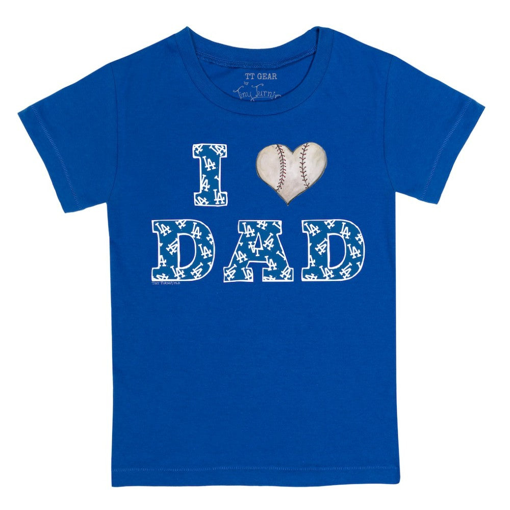 Los Angeles Dodgers Tiny Turnip Youth I Love Dad T-Shirt - MLB