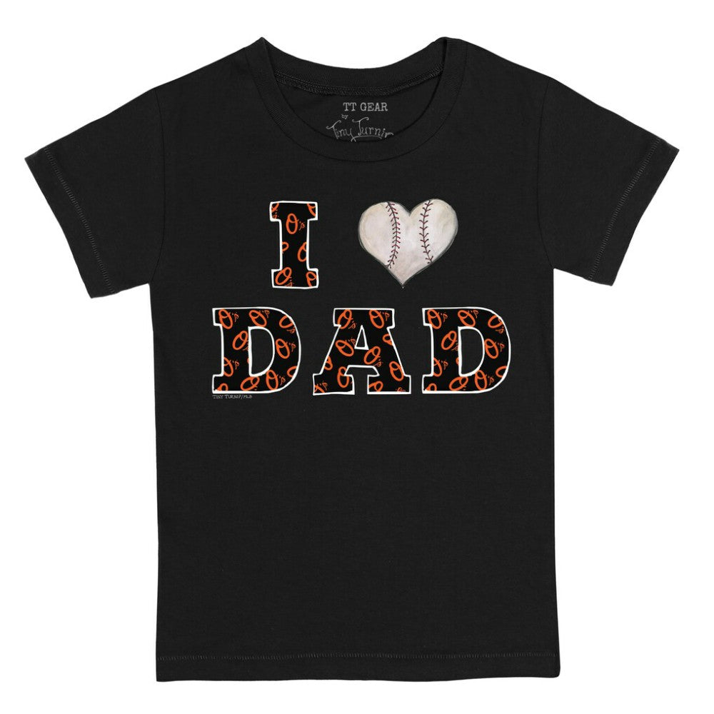 Baltimore Orioles Tiny Turnip Youth I Love Dad T-Shirt - MLB