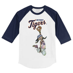 Detroit Tigers Tiny Turnip Youth Jada 3/4-Sleeve Raglan T-Shirt - MLB