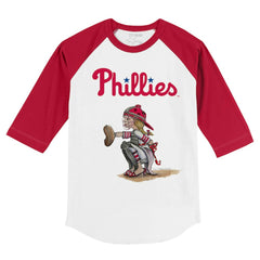 Philadelphia Phillies Tiny Turnip Youth Kate 3/4-Sleeve Raglan T-Shirt - MLB