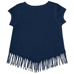 Tampa Bay Rays Tiny Turnip Girls Youth Prism Arrows Fringe T-Shirt - MLB