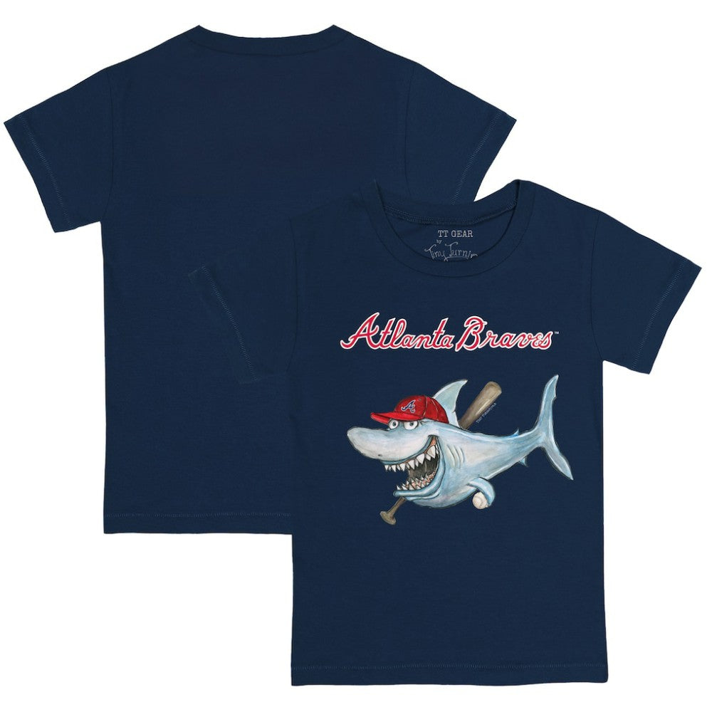 Atlanta Braves Tiny Turnip Youth Shark T-Shirt - MLB
