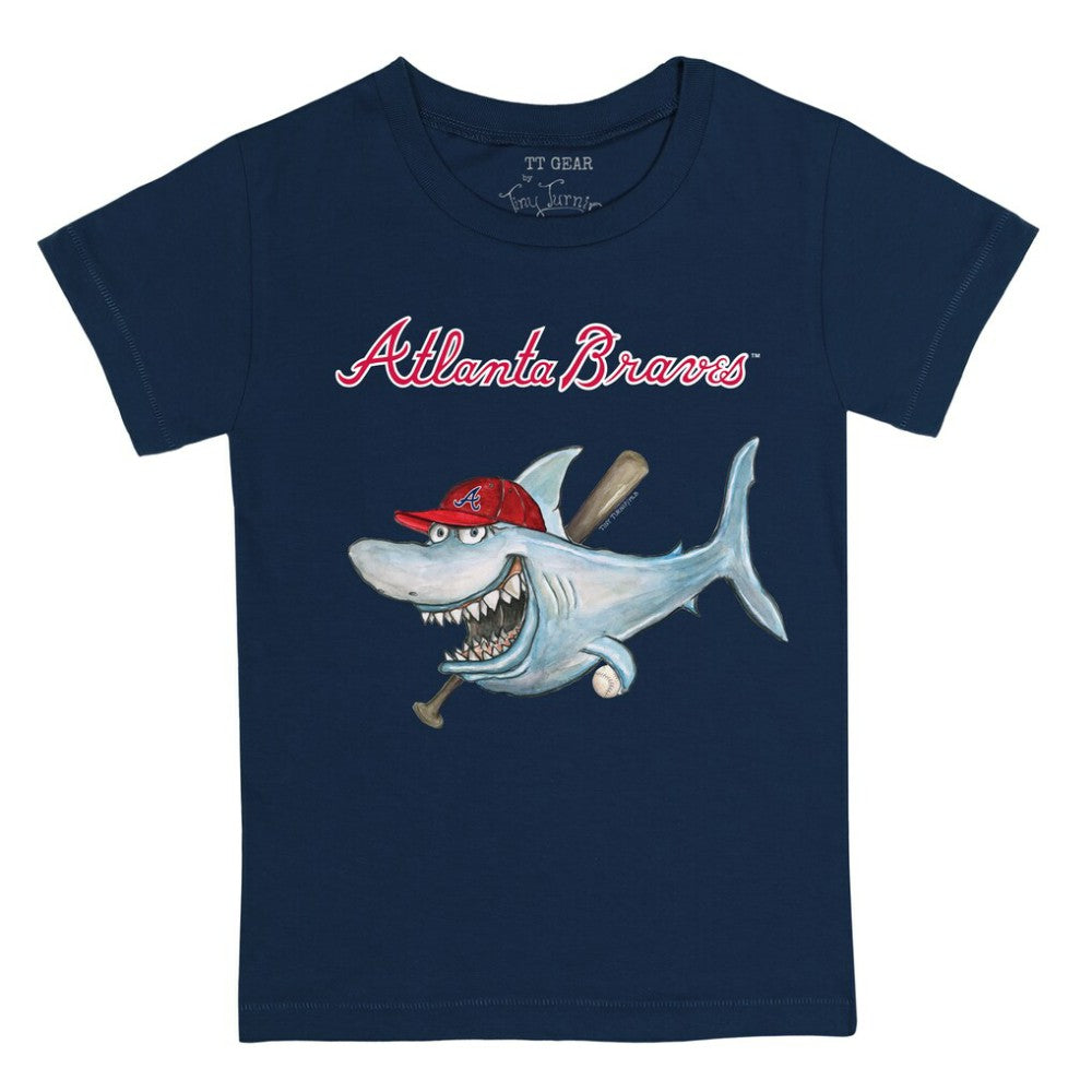 Atlanta Braves Tiny Turnip Youth Shark T-Shirt - MLB