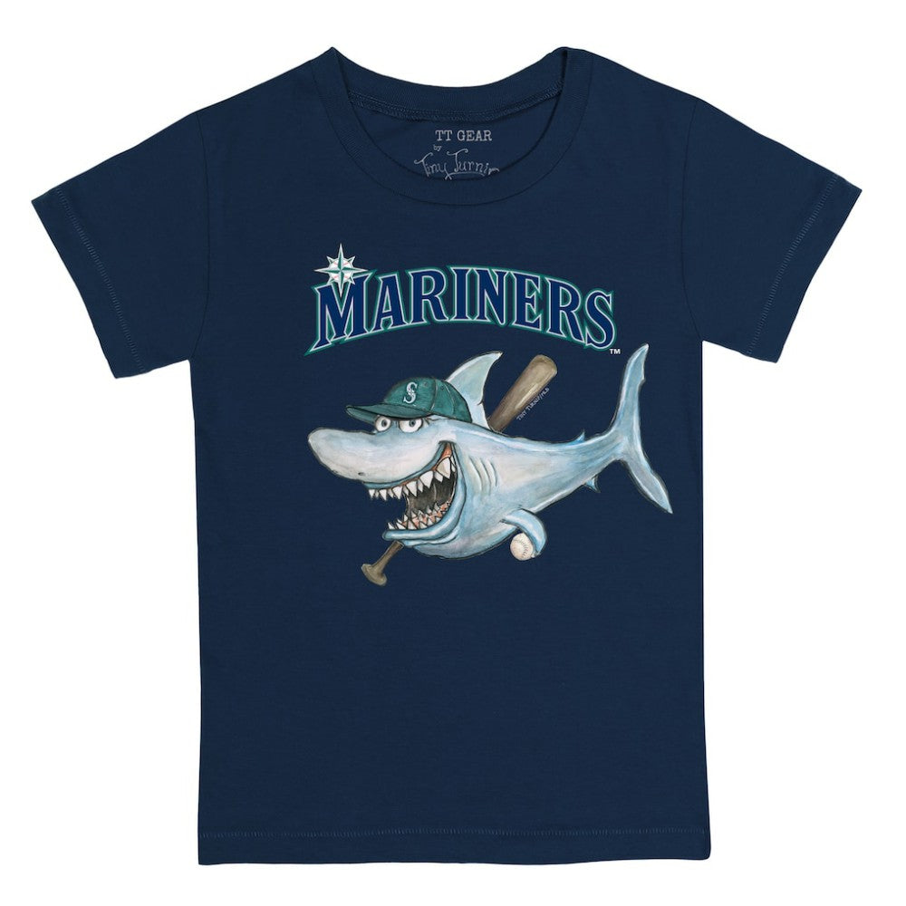 Seattle Mariners Tiny Turnip Youth Shark T-Shirt - MLB