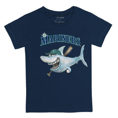 Seattle Mariners Tiny Turnip Youth Shark T-Shirt - MLB
