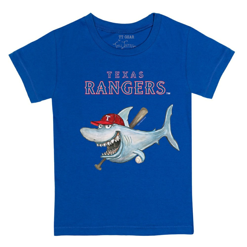 Texas Rangers Tiny Turnip Youth Shark T-Shirt - MLB