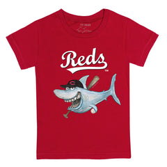 Cincinnati Reds Tiny Turnip Youth Shark T-Shirt - MLB