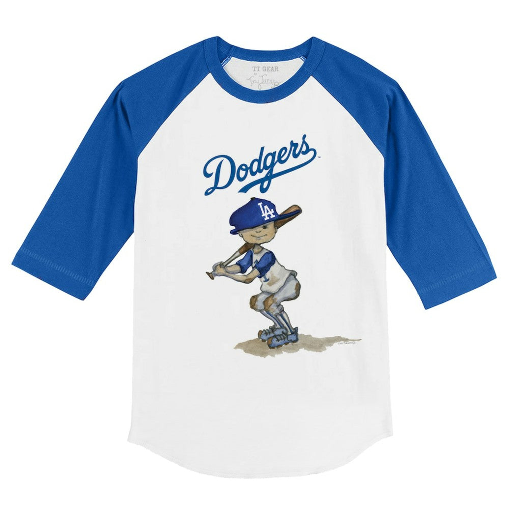 Los Angeles Dodgers Tiny Turnip Youth Slugger 3/4-Sleeve Raglan T-Shirt - MLB