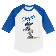 Los Angeles Dodgers Tiny Turnip Youth Slugger 3/4-Sleeve Raglan T-Shirt - MLB
