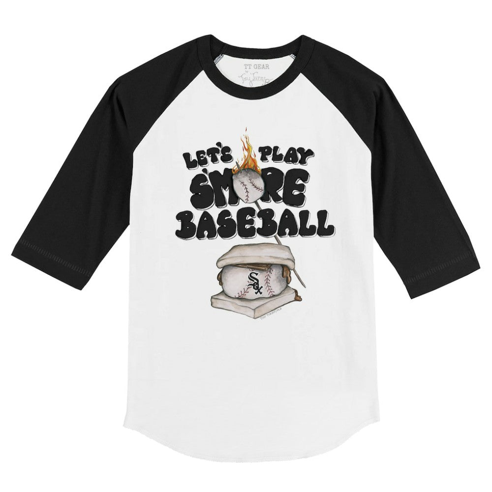Chicago White Sox Tiny Turnip Youth Smores 3/4-Sleeve Raglan T-Shirt - MLB