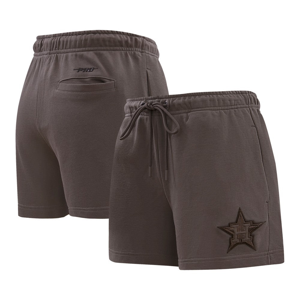 Houston Astros Pro Standard Women's Neutral Fleece Shorts - MLB
