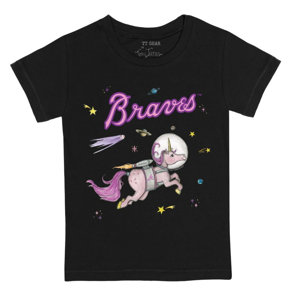 Atlanta Braves Tiny Turnip Youth Space Unicorn T-Shirt - MLB