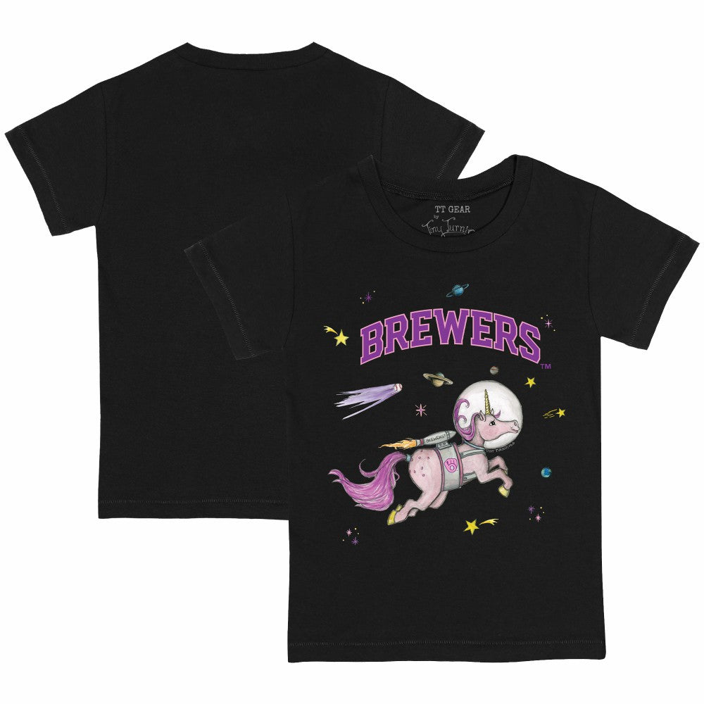 Milwaukee Brewers Tiny Turnip Youth Space Unicorn T-Shirt - MLB
