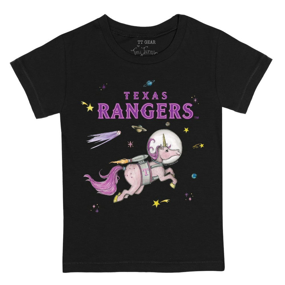 Texas Rangers Tiny Turnip Youth Space Unicorn T-Shirt - MLB