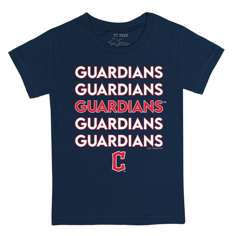 Cleveland Guardians Tiny Turnip Youth Stacked T-Shirt - MLB