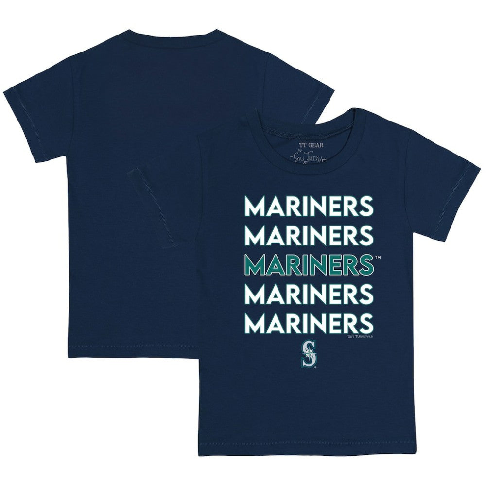 Seattle Mariners Tiny Turnip Youth Stacked T-Shirt - MLB