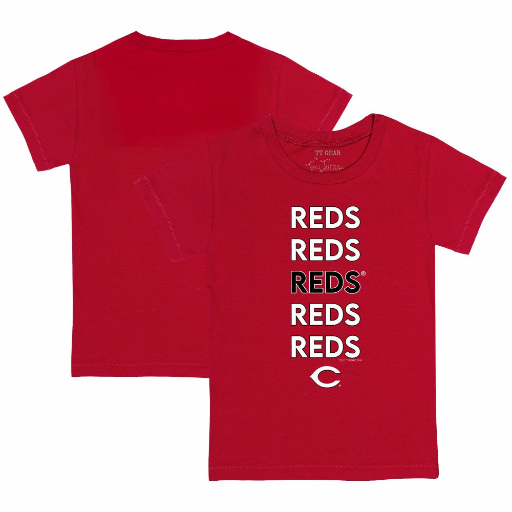 Cincinnati Reds Tiny Turnip Youth Stacked T-Shirt - MLB