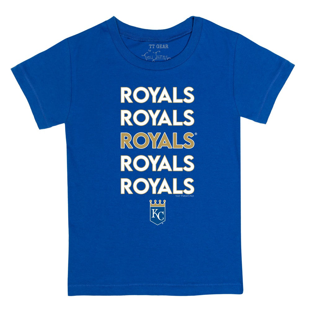 Kansas City Royals Tiny Turnip Youth Stacked T-Shirt - MLB