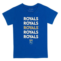 Kansas City Royals Tiny Turnip Youth Stacked T-Shirt - MLB